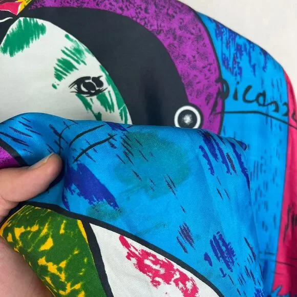 Women’s Vintage 90s Art Picasso Bomber Jacket - Full Zip Size L - Picture 5 of 8